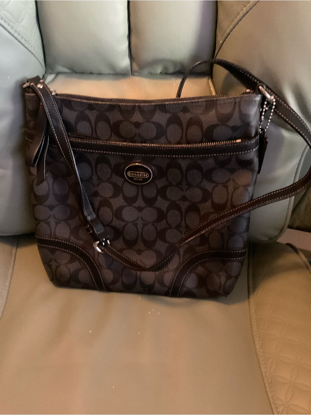 Coach Black Signature Crossbody Bag